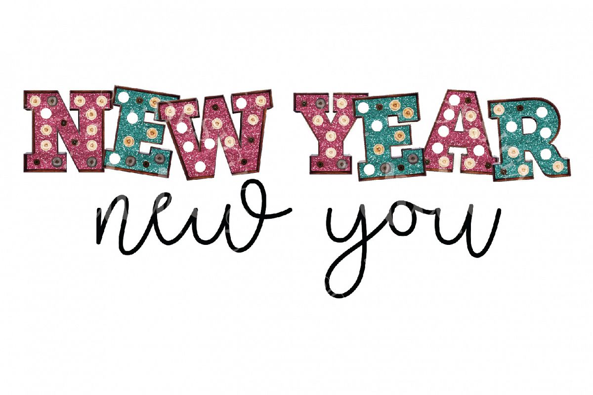 New Year Sublimation Design example image 1
