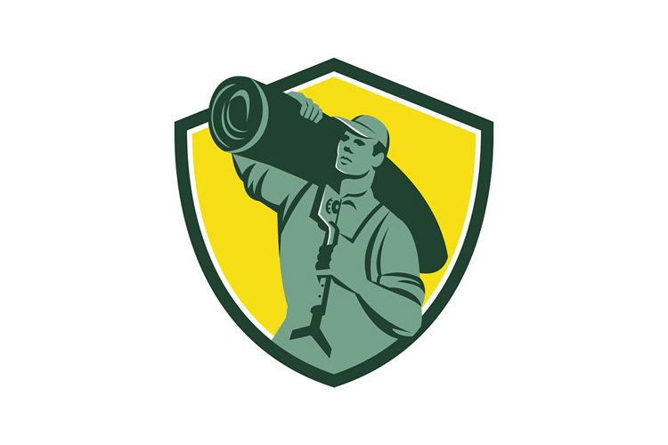 Carpet Layer Knee Kicker Crest Retro example image 1