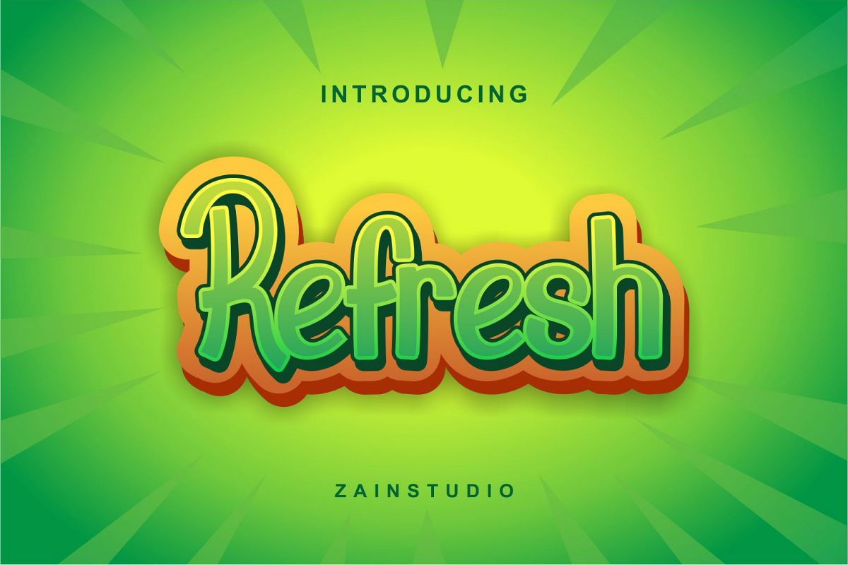 Refresh Display Font example image 1
