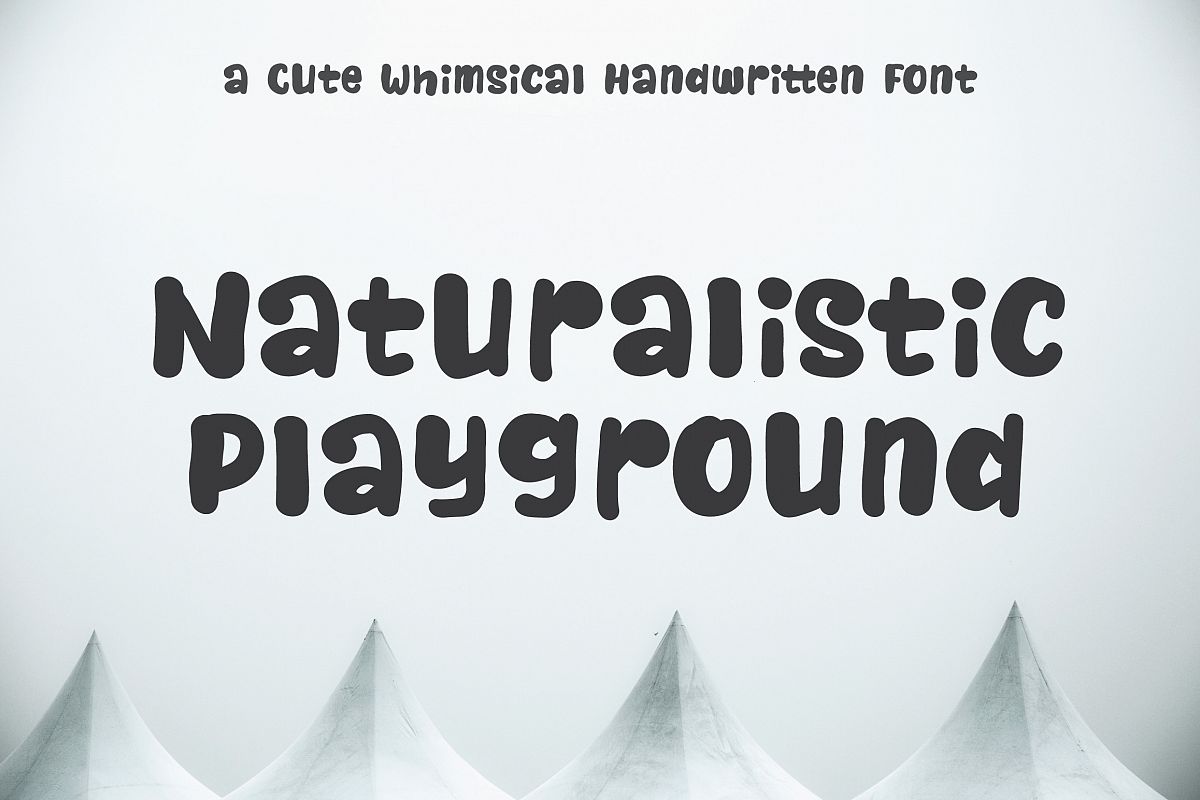 Naturalistic Playground | Cute Handwriting example image 1