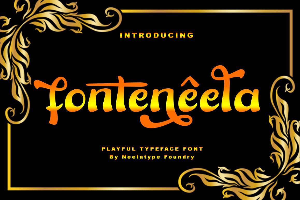fonteneela - Playful Font example image 1