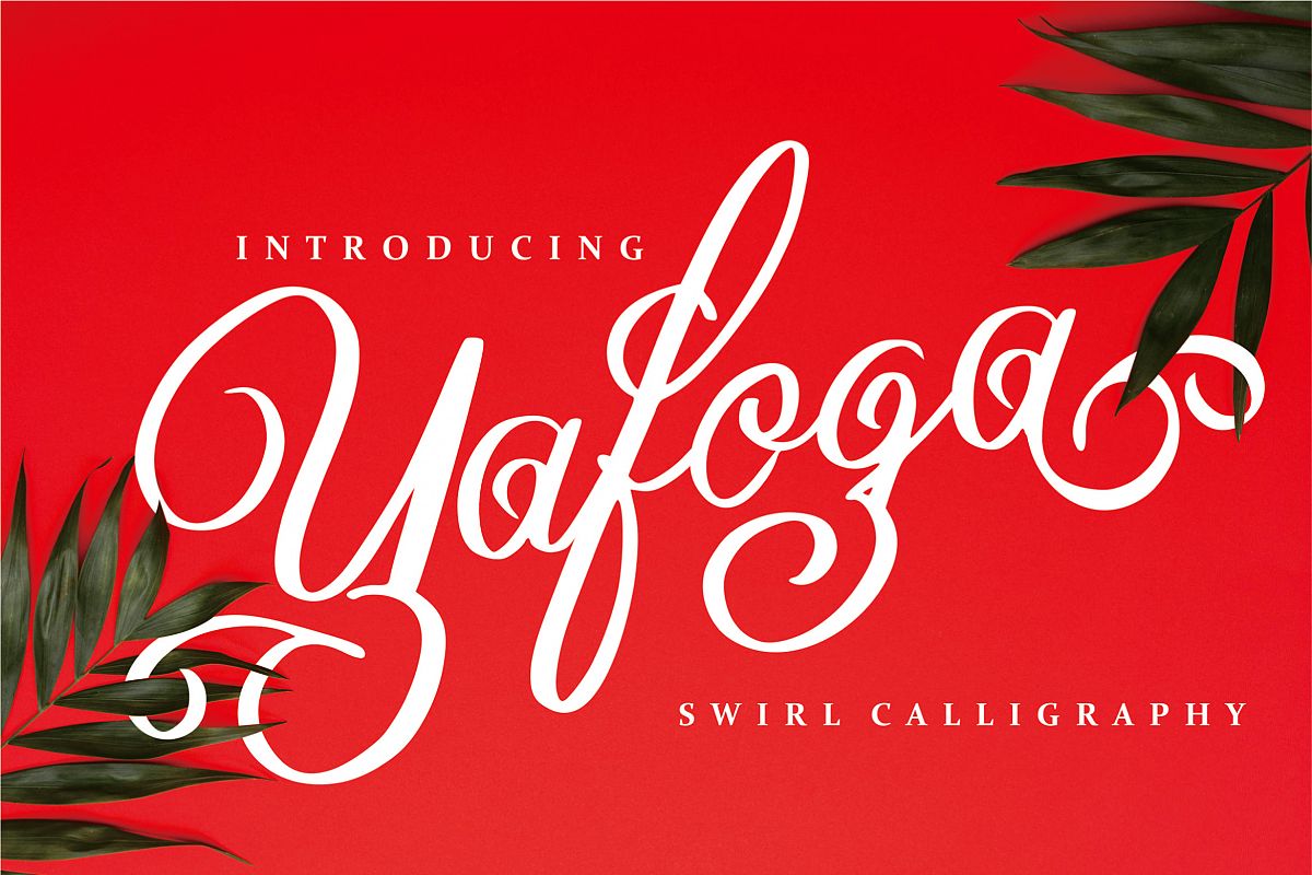 Yafoga - Swirl Calligraphy example image 1