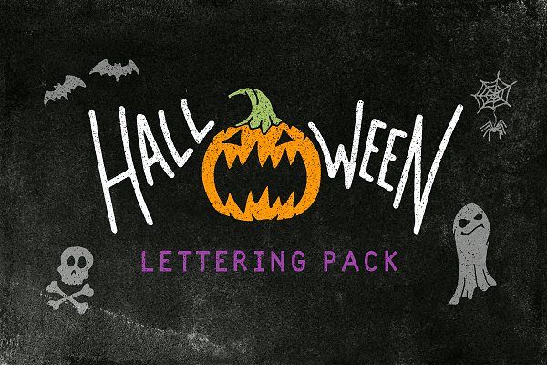 Halloween Lettering Pack example image 1