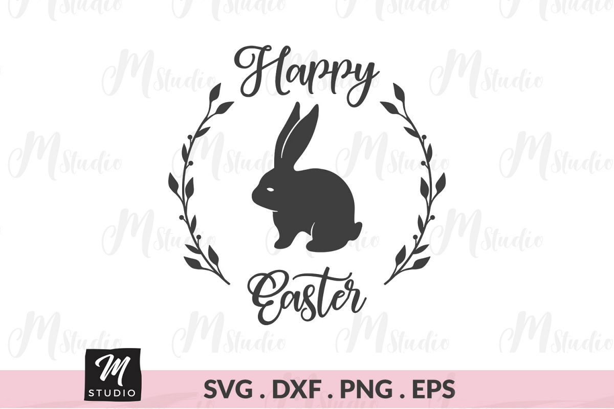 Happy Easter svg. example image 1