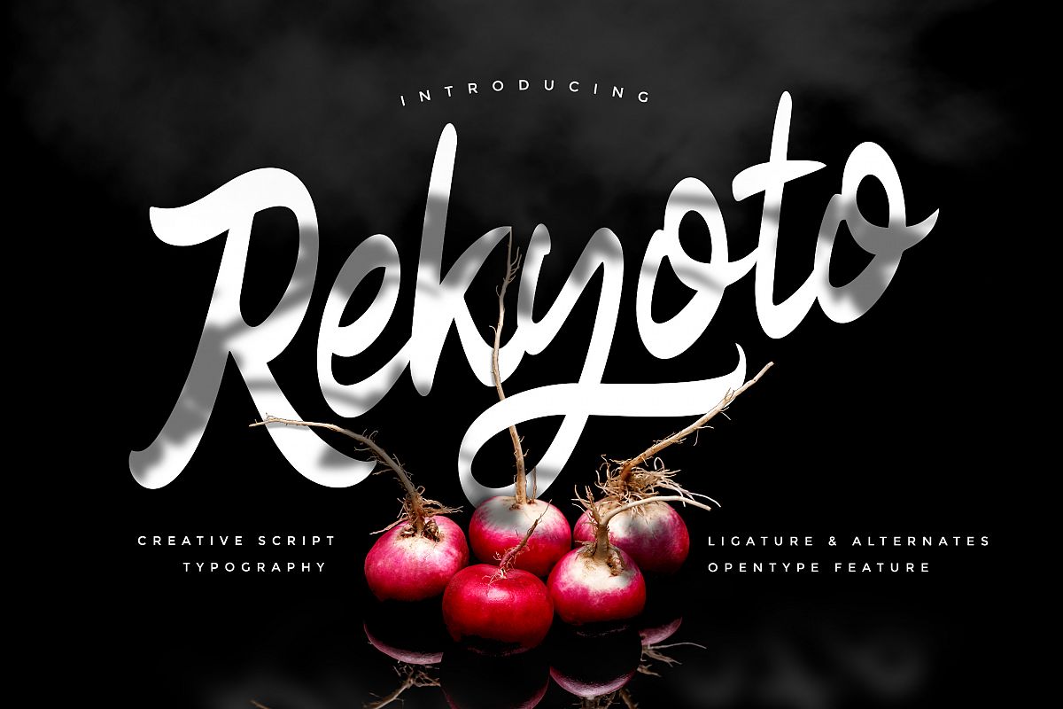 Rekyoto | Delicious Script Font example image 1