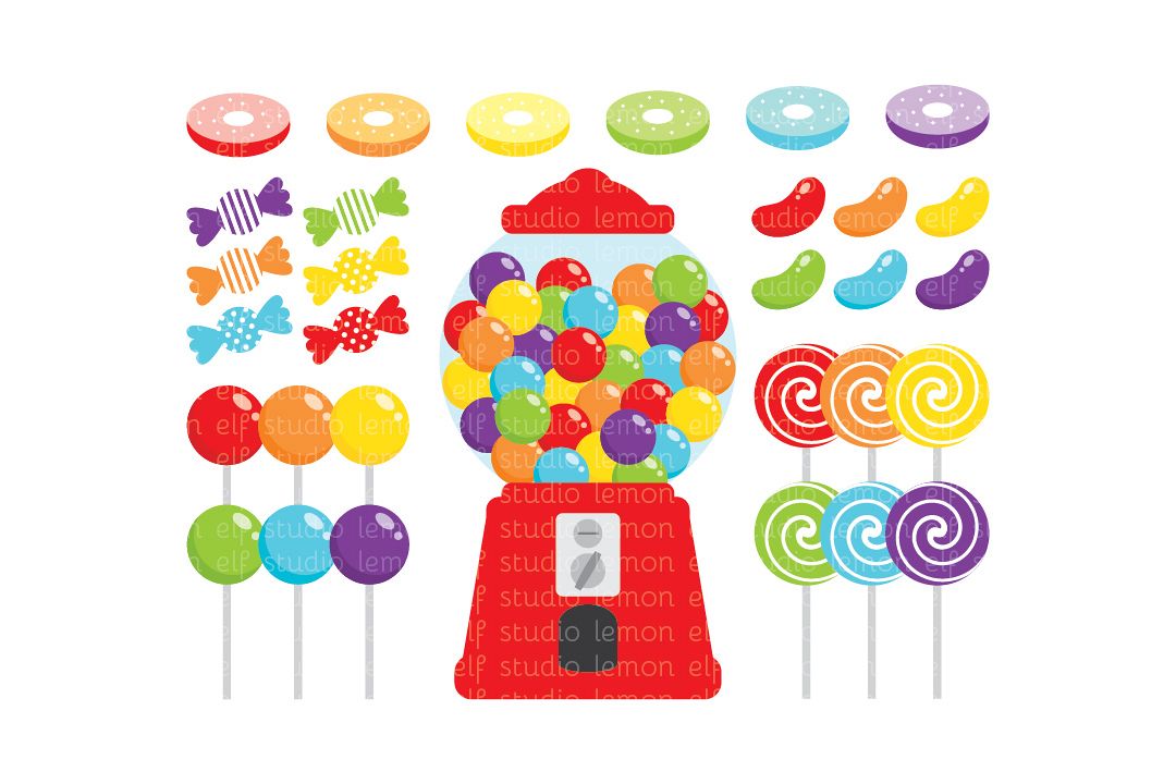 Candy Shop-Digital Clipart (LES.CL05A) example image 1