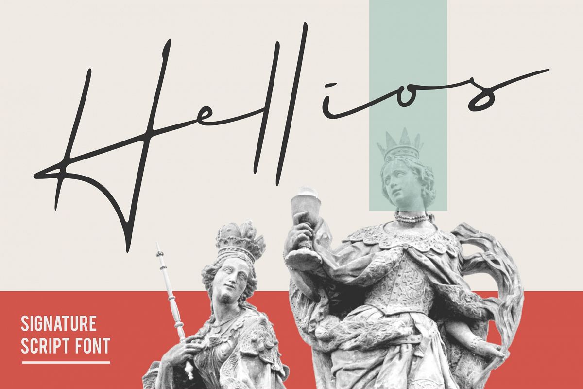 Helios Signature Font example image 1