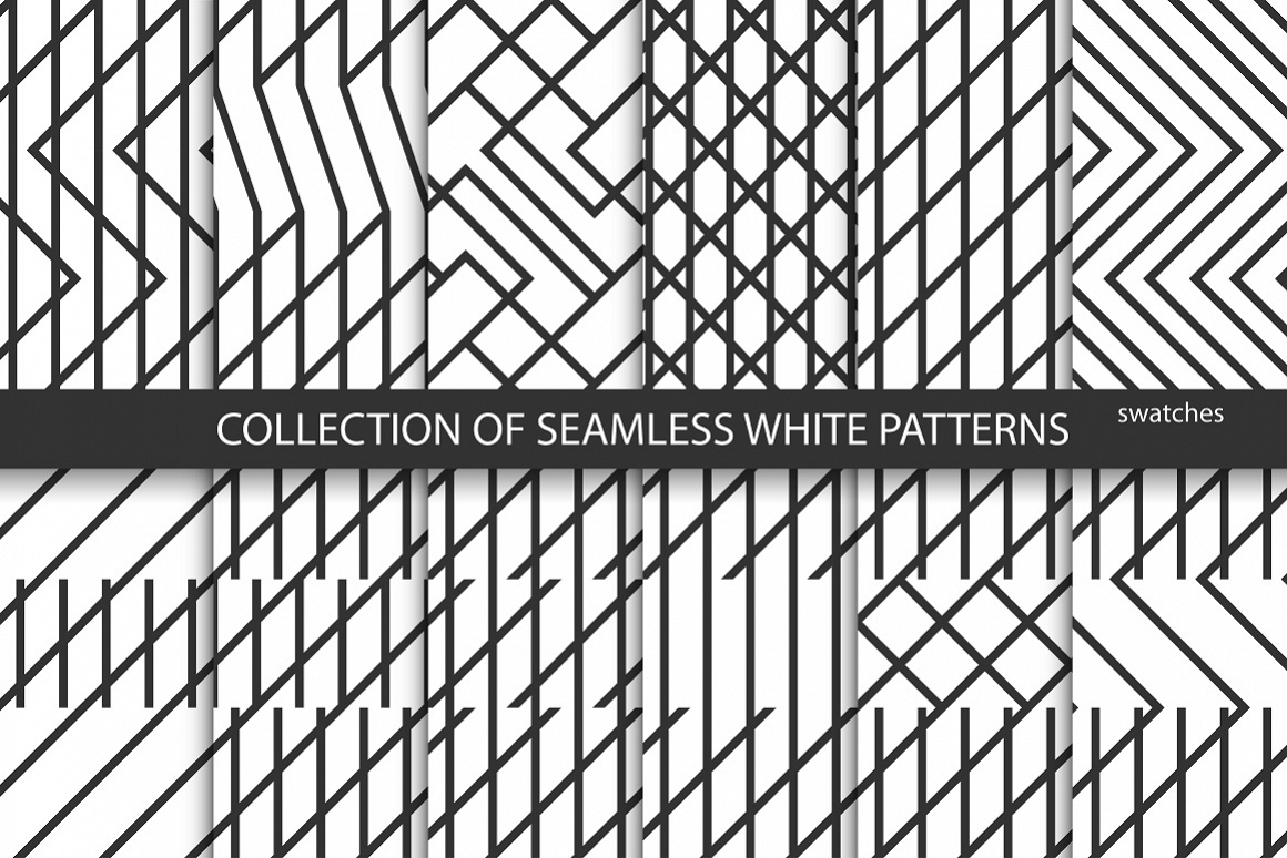 Geometric seamless creative patterns example image 1