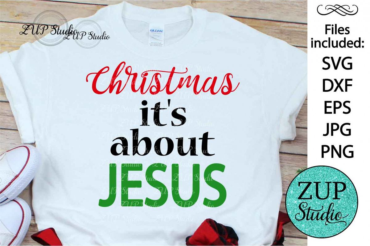 Christmas is about Jesus Digital Cutting files file 119 example image 1
