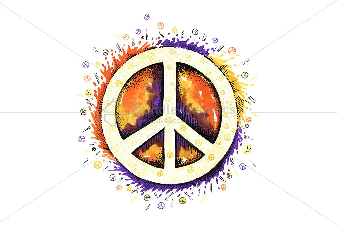 Universal Symbol Of Peace - Creative Illustration example image 1