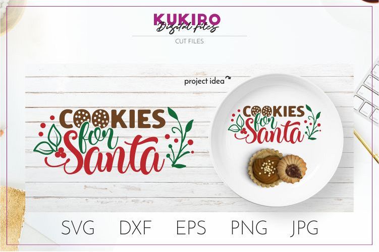 Download Cookies For Santa Tray Svg Kids Christmas Svg Cut File 297138 Cut Files Design Bundles