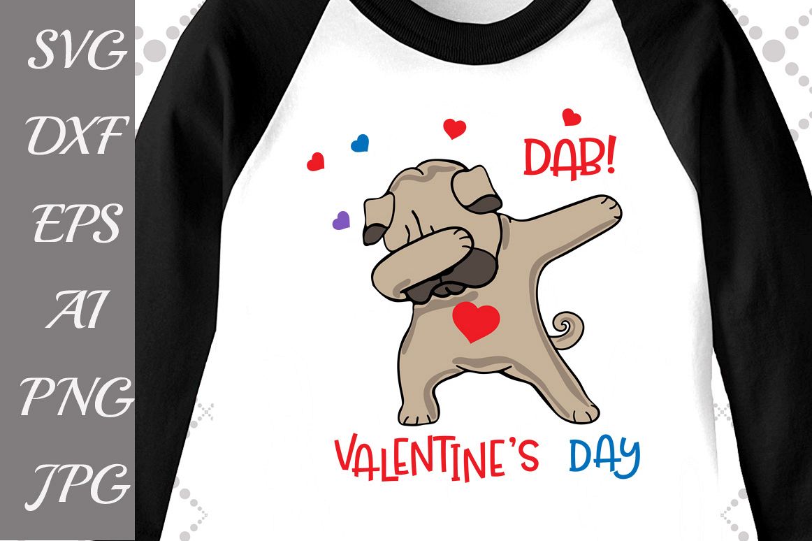 Dab Valentine's Day Svg example image 1