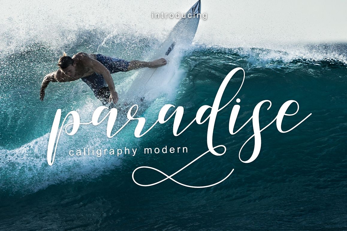 paradise calligraphy modern example image 1