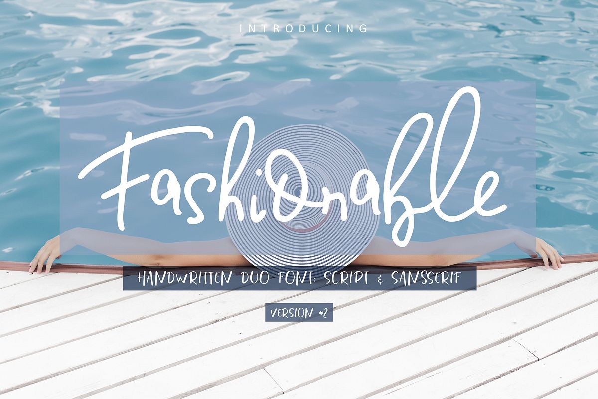 Fashionable Duo Font. Vers.#2 example image 1