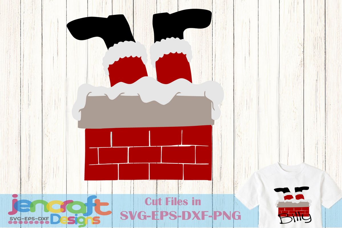 Santa in chimney svg - Santa Bottoms Up SVG, Christmas SVG (174003