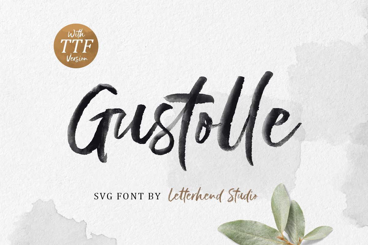 Gustolle SVG Font example image 1