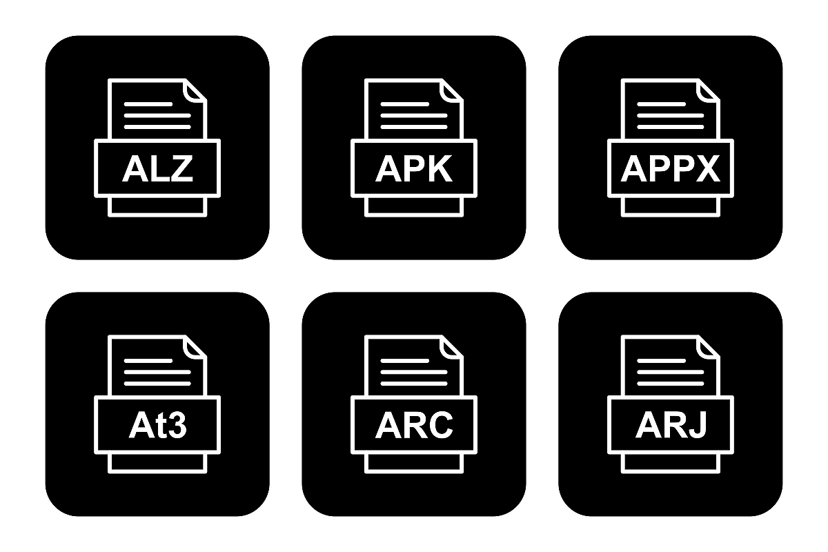 Set Of File Formats Icons example image 1