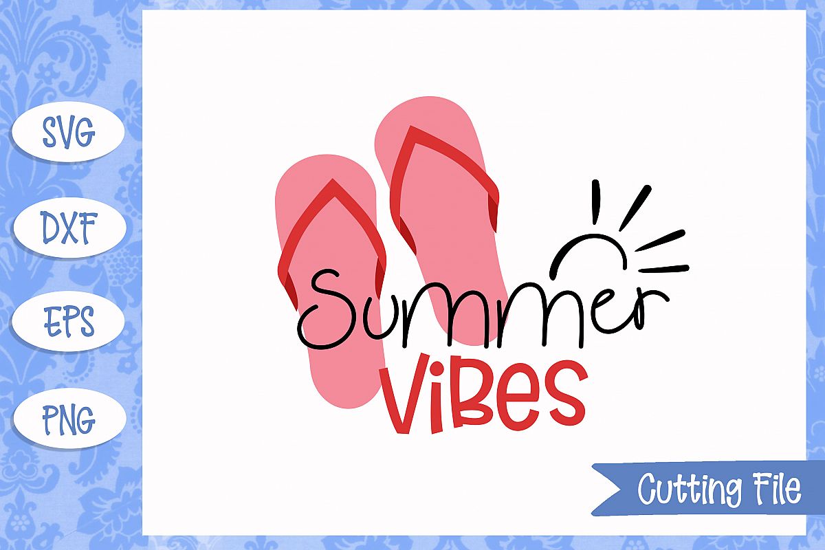 Summer vibes, summer SVG File example image 1