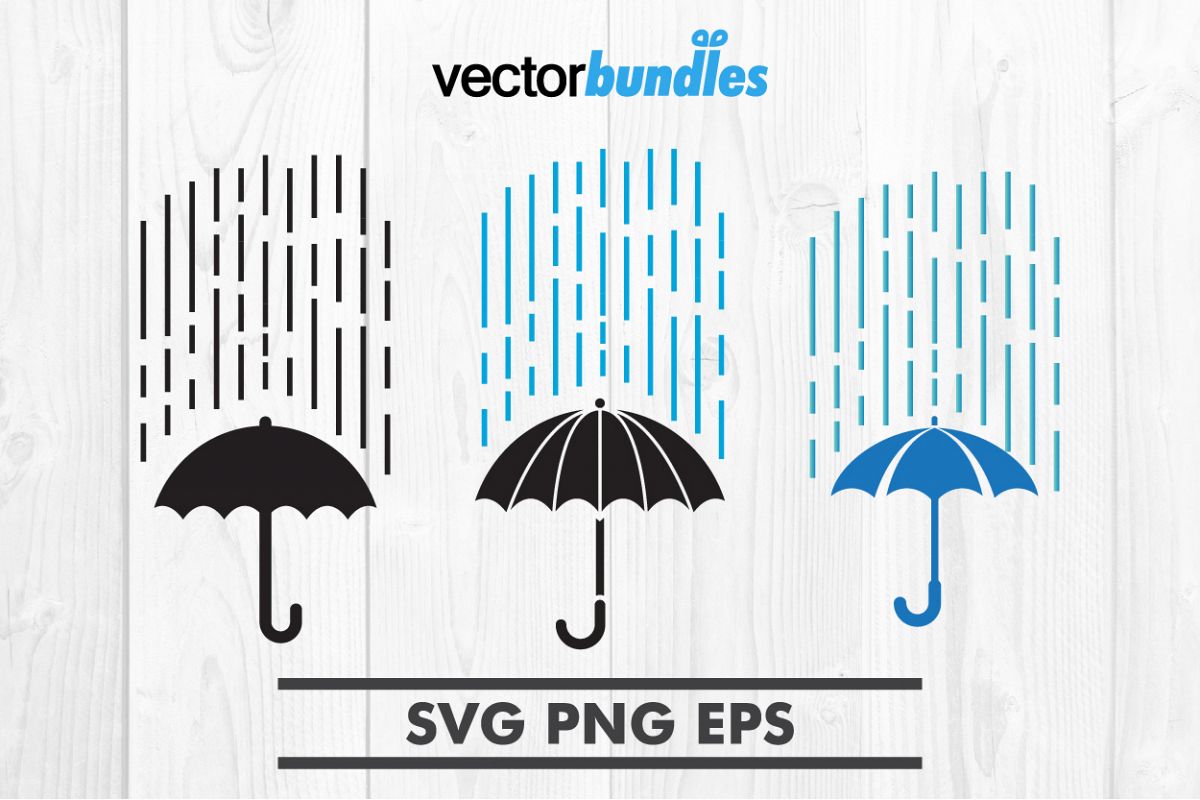 Umbrella rain clip art svg (371166) | Icons | Design Bundles