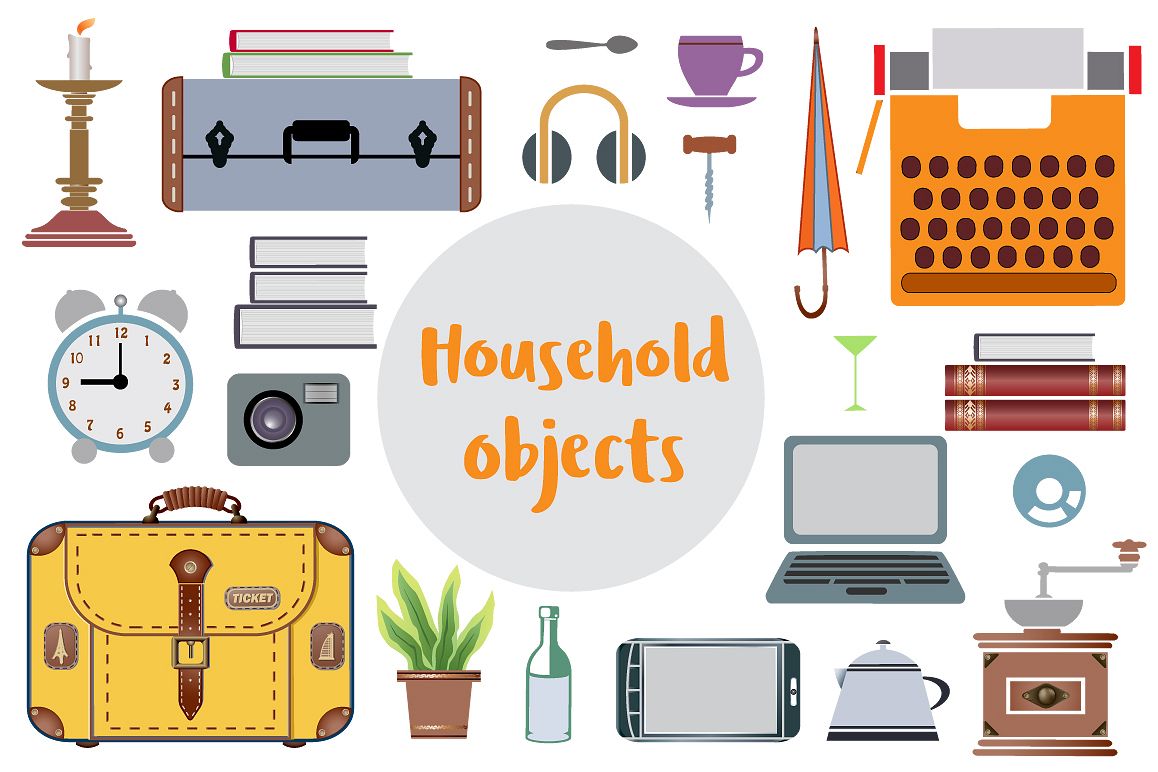 Set of flat travel icons example image 1