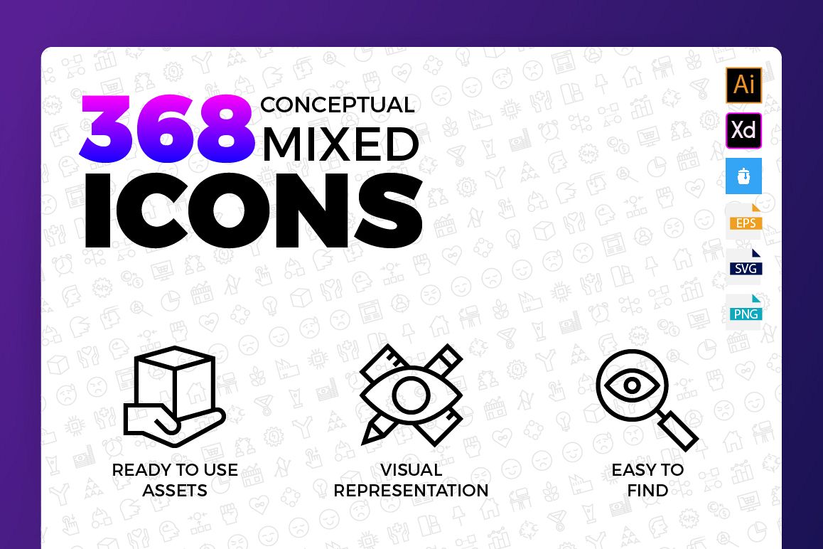 Conceptual Mixed Icons example image 1