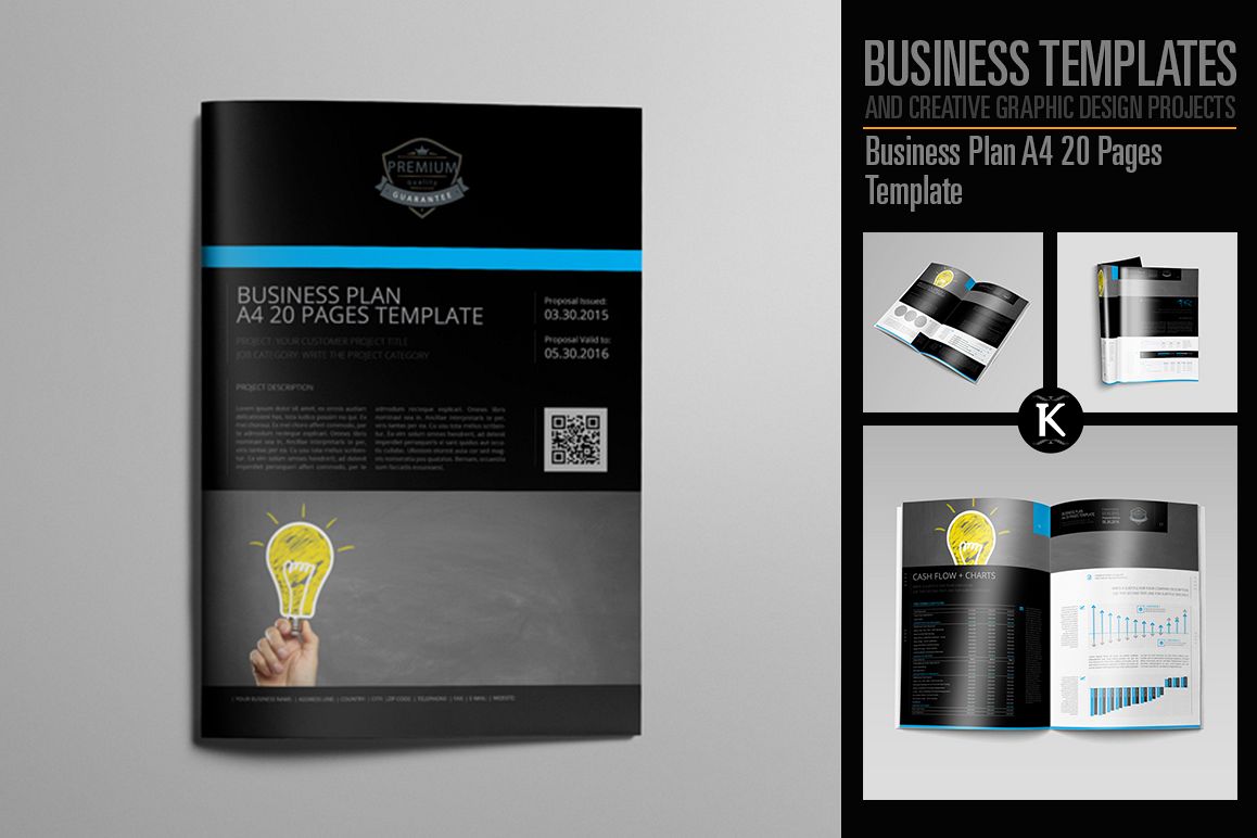 Business Plan A4 20 Pages Template example image 1