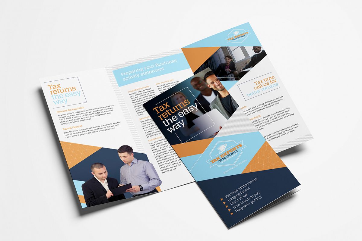 Tax Service Trifold Brochure Template