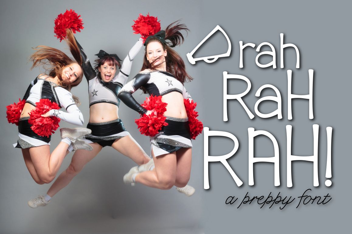 Rah Rah Rah a Preppy Font example image 1