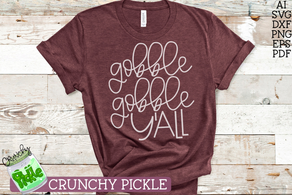 Gobble Gobble Y'all SVG example image 1