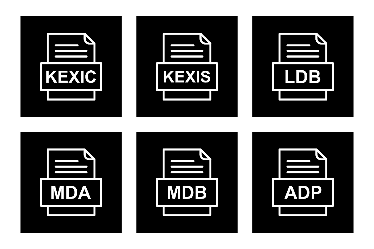 Set Of File Formats Icons example image 1