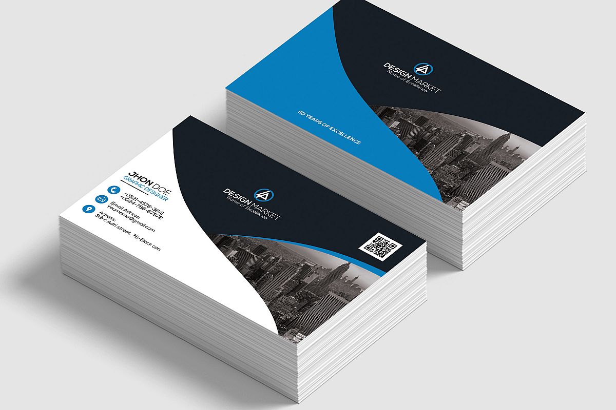 Horizontal Business Cards example image 1