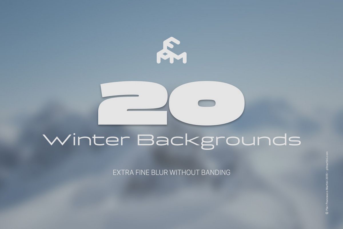 20 Winter Blurred Backgrounds example image 1