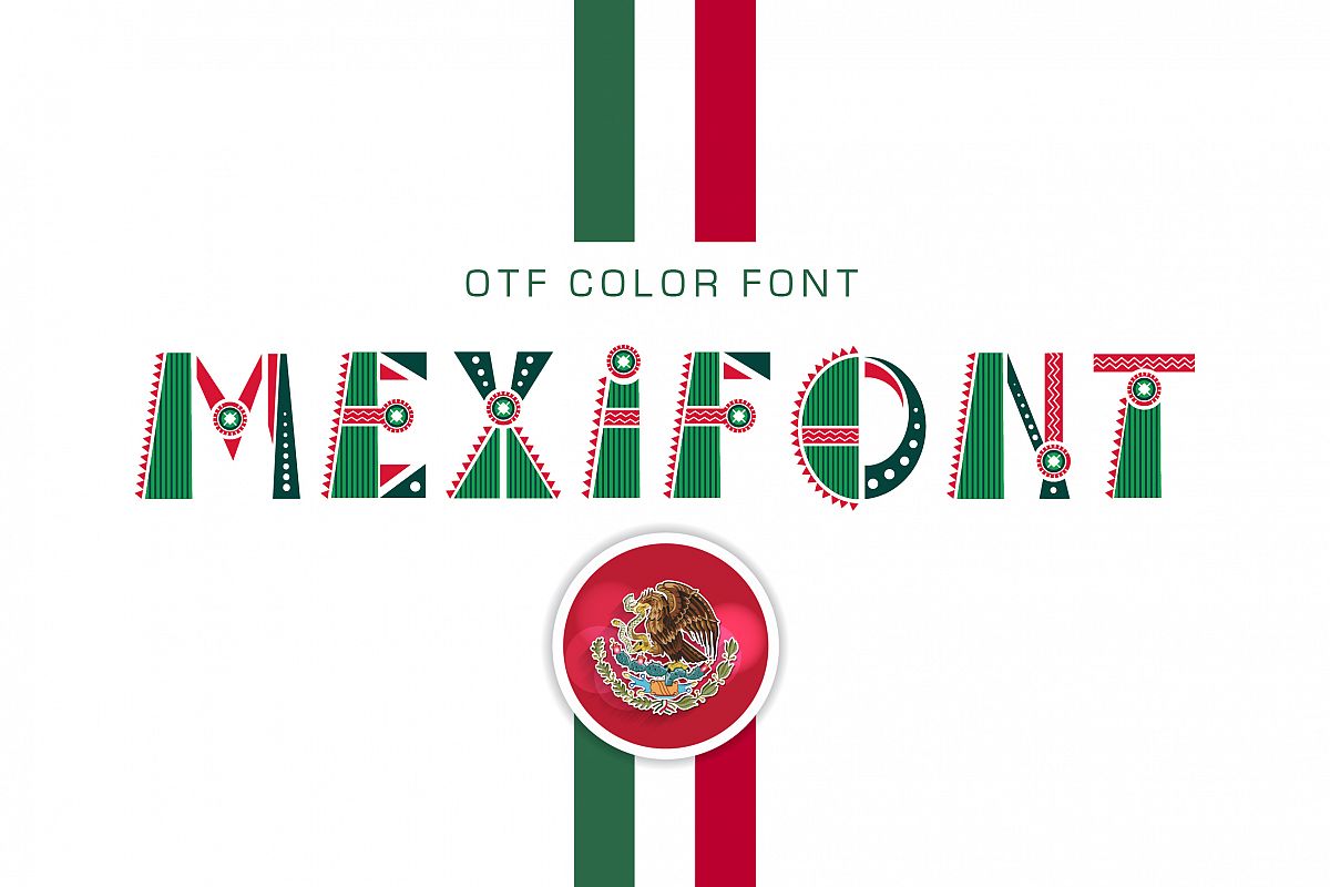OTF color font Mexifont example image 1