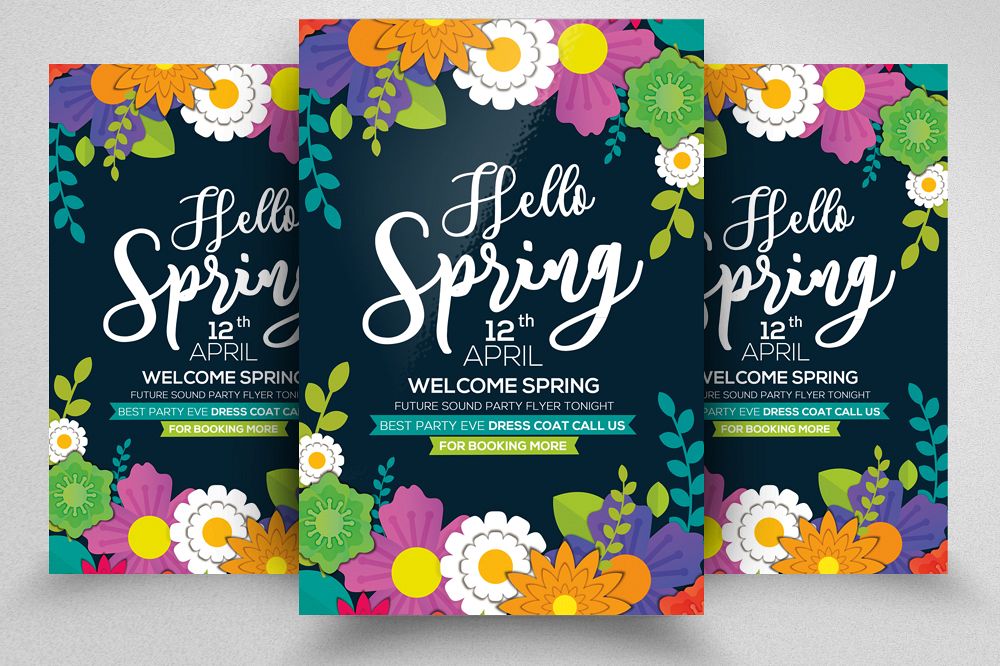 Coming Soon Spring Flyer Template example image 1