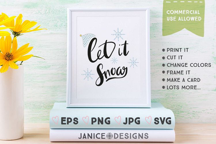Let It Snow Graphics example image 1