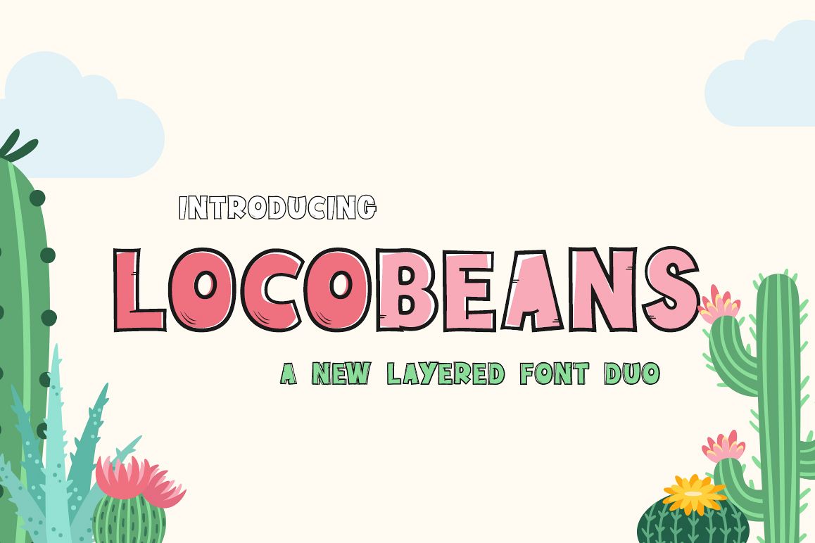 Locobeans Font Duo example image 1