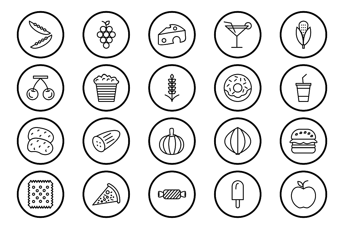 Set Of Food Icons example image 1