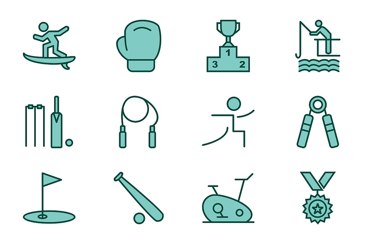 Set Of Sports And Game Icons example image 1