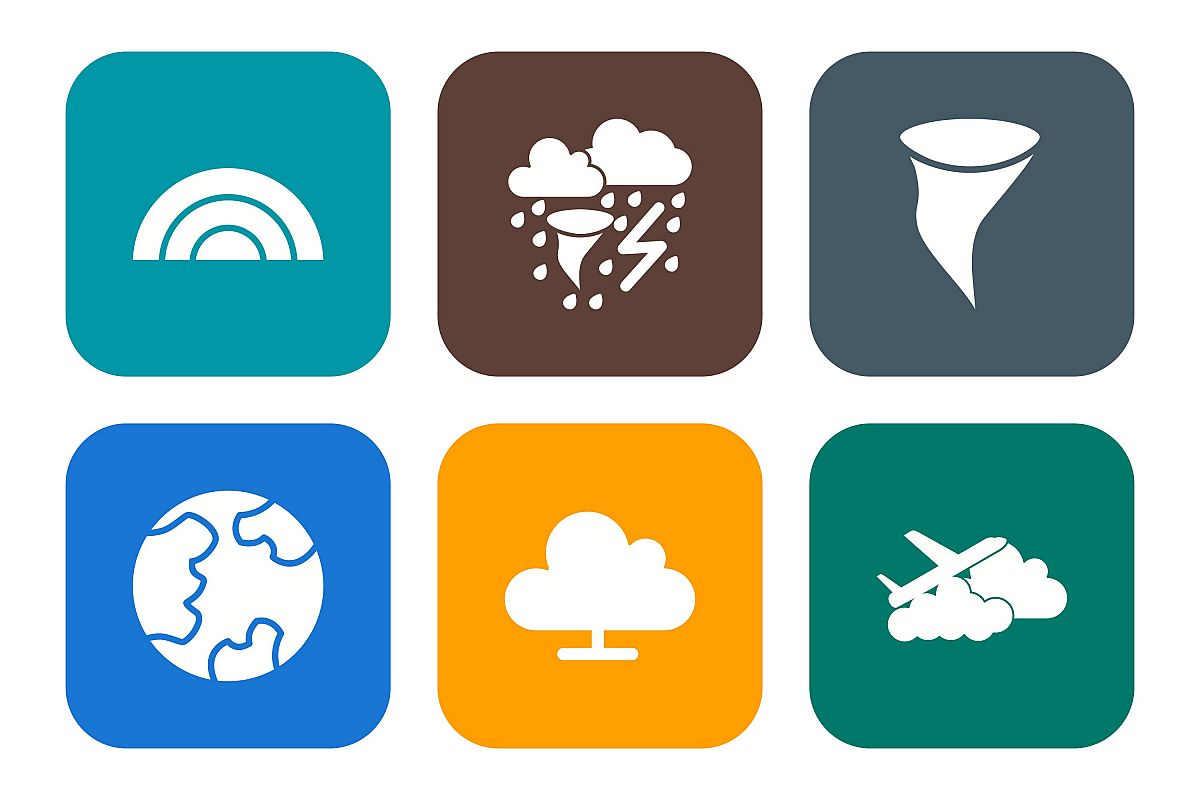 Set Of Weather And Season Icons example image 1