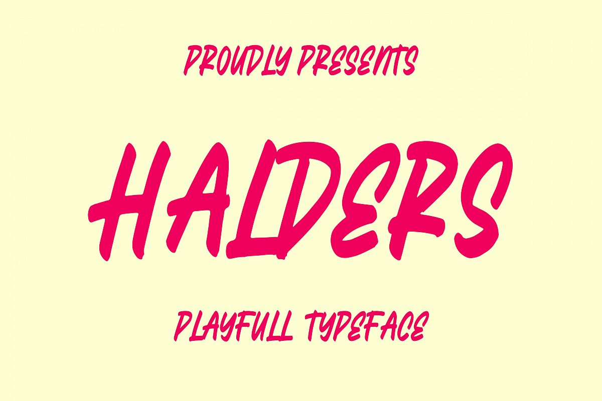 Halders - Playfull Typeface example image 1