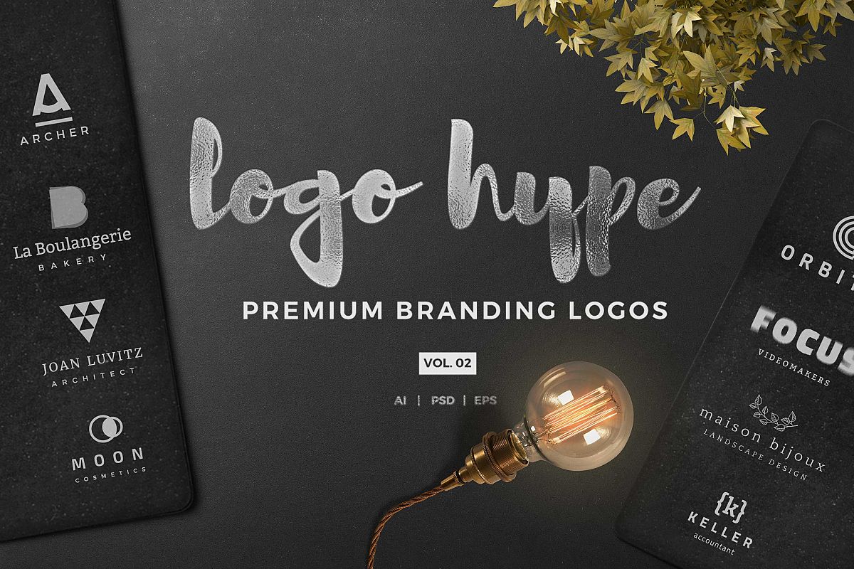 Modern logo template hype vol.02 example image 1