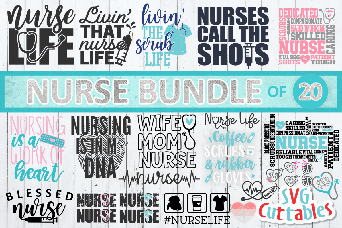 Download Nurse Bundle | Nursing | SVG Cut File