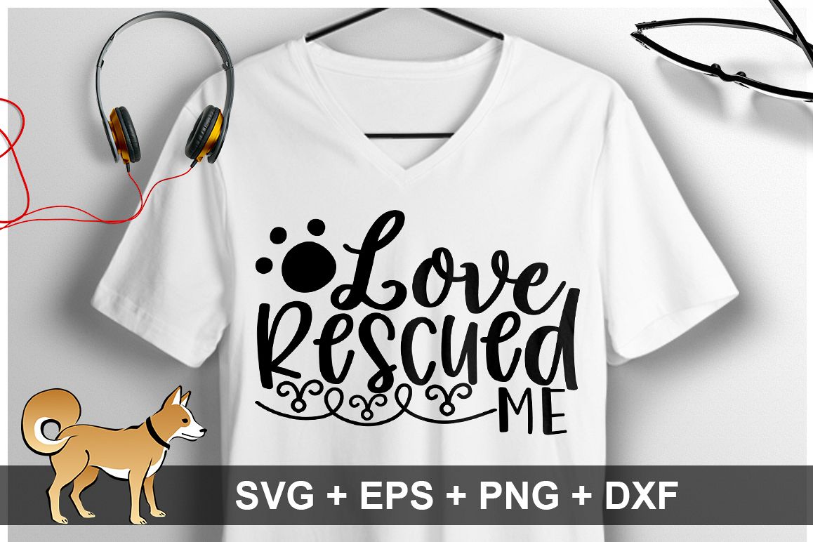 Love Rescued Me SVG Design example image 1