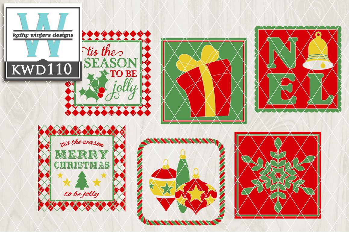 Christmas Cutting Files KWD110 example image 1