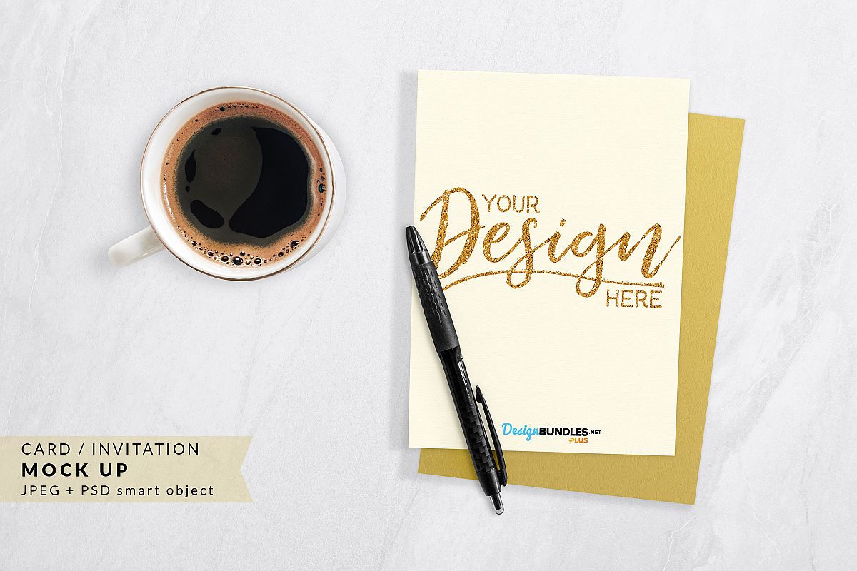 Card / Invitation Mock up example image 1