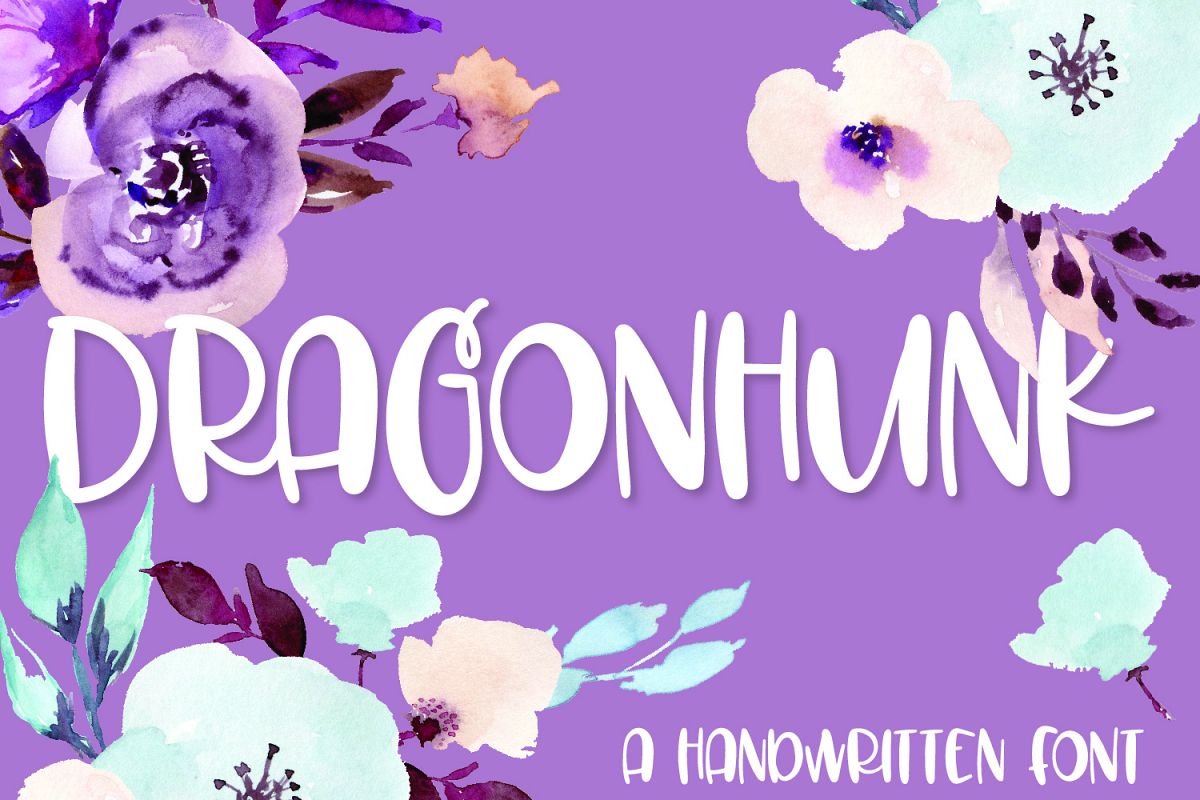 Dragonhunk - A Handwritten Font example image 1
