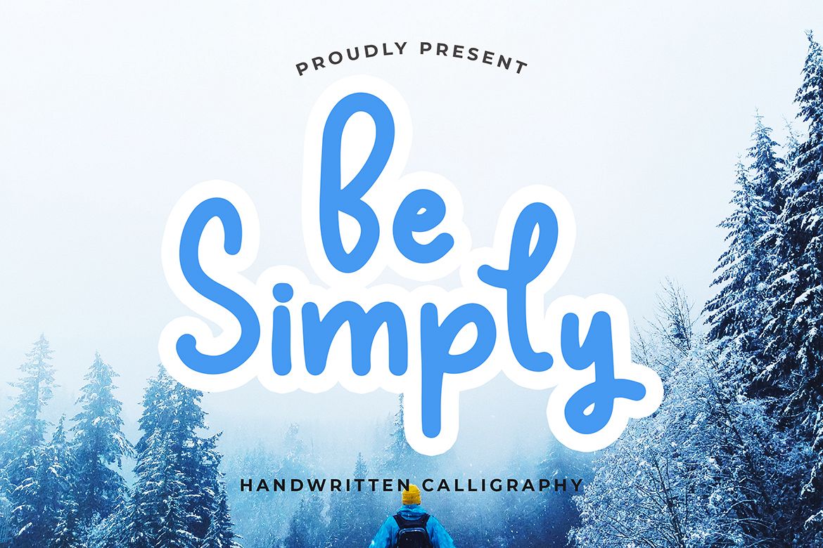 Be Simply Monoline Calligraphy Font example image 1