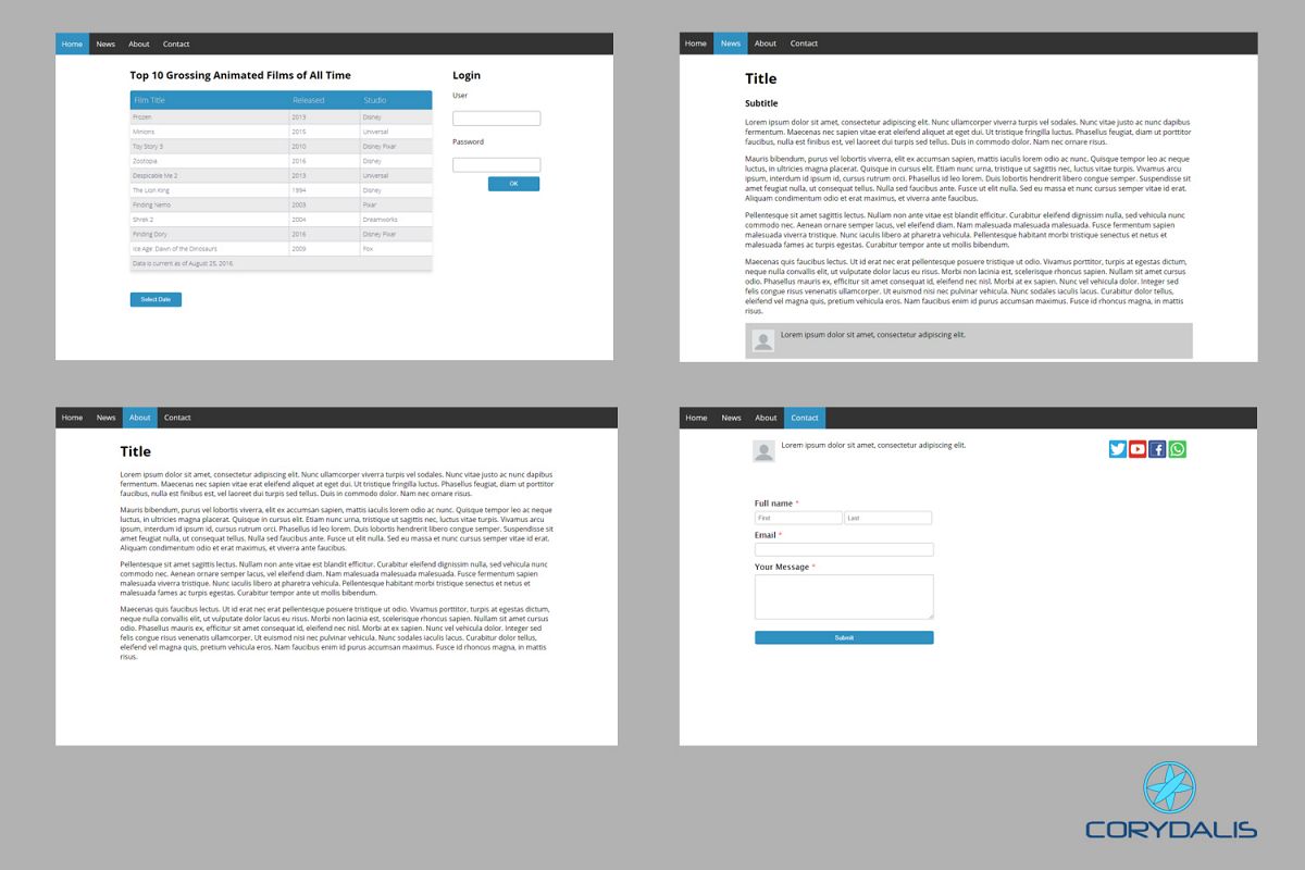 Easy UI HTML Template example image 1