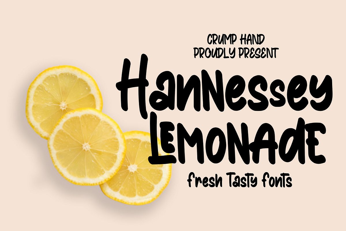 Hannessy Lemonade |Fresh Tasty Fonts! example image 1