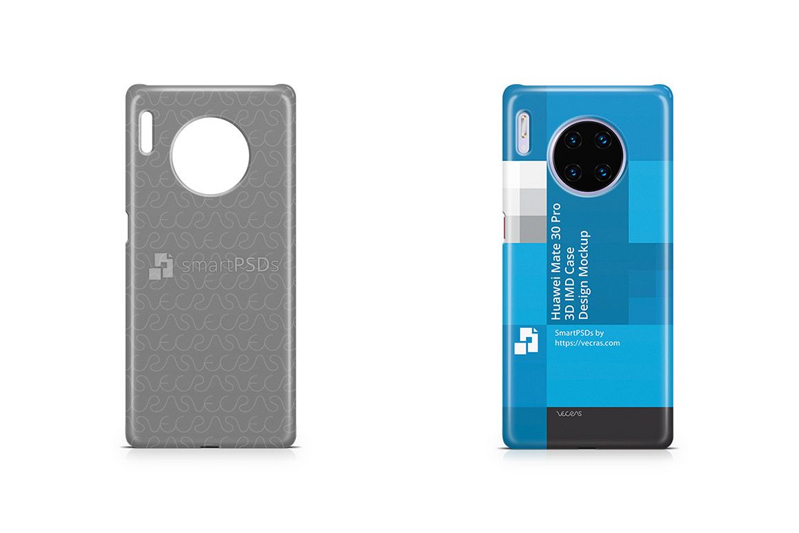 Huawei Mate 30 Pro 2019 3d IMD Case Design Mockup example image 1